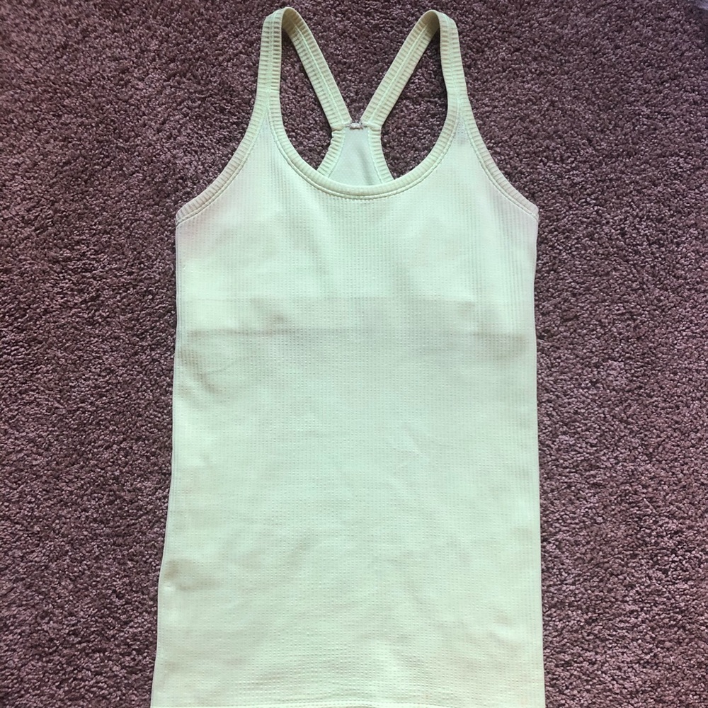 Lemon-lime Lululemon tank